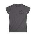 Women's 503heart Outline Tee — Soft Ringspun Cotton Shirt — Tilt