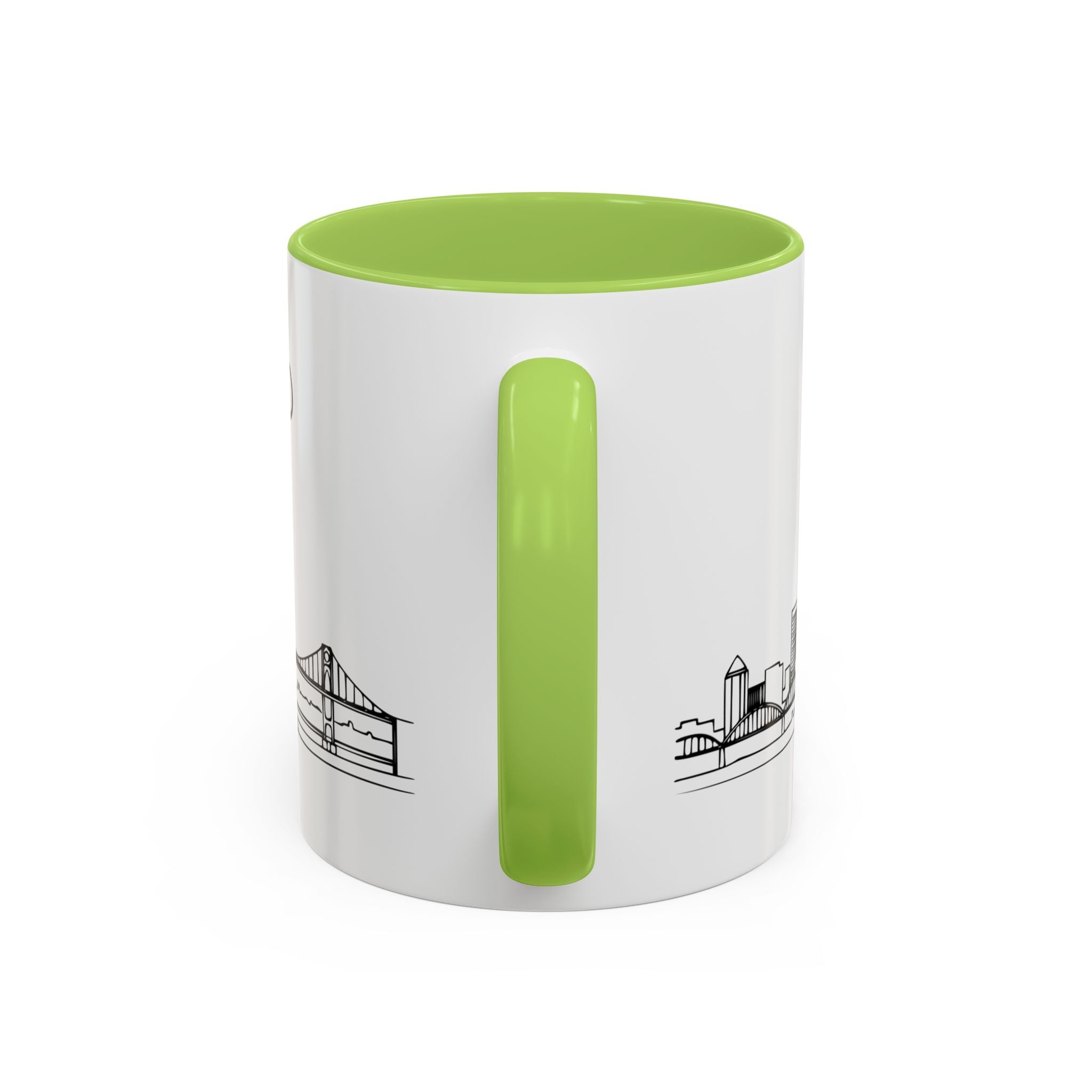 Portland City Skyline Coffee Mug — Minimalist Mug — Tilt