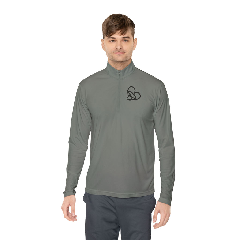 Unisex 503heart Quarter-Zip Pullover — Portland Love Pullover — Tilt