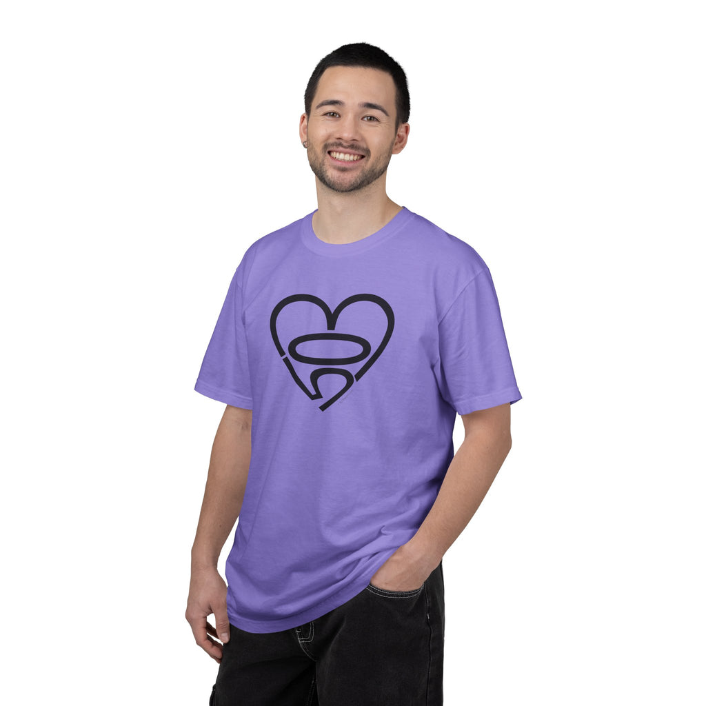Unisex 503heart T-Shirt — Garment-Dyed Portland Love Tee — Full