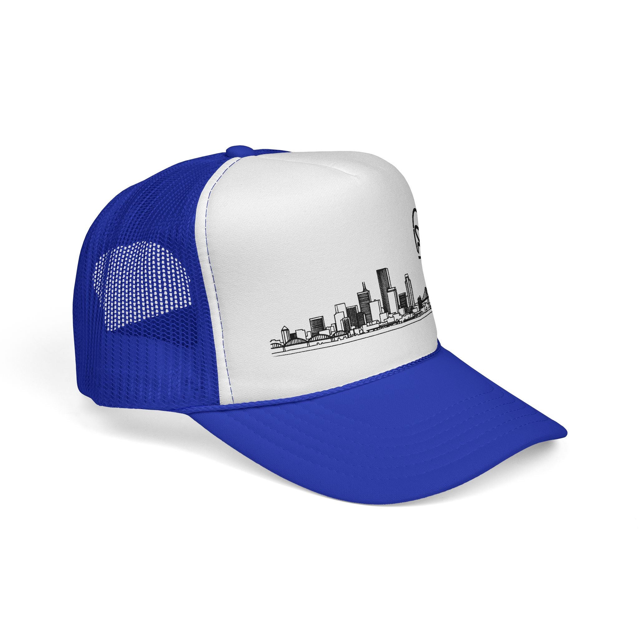 Unisex Portland Skyline + 503heart Trucker Cap - Skyline Tilt