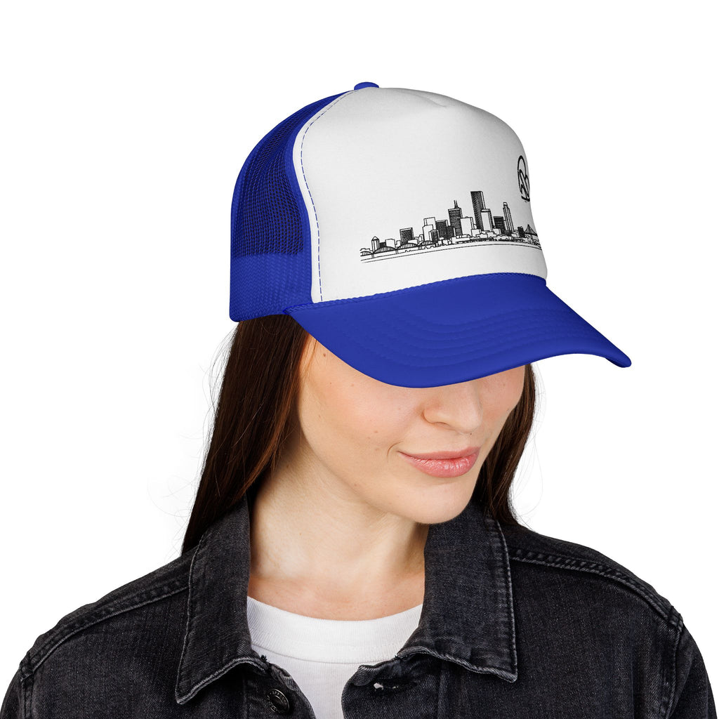 Unisex Portland Skyline + 503heart Trucker Cap - Skyline Tilt