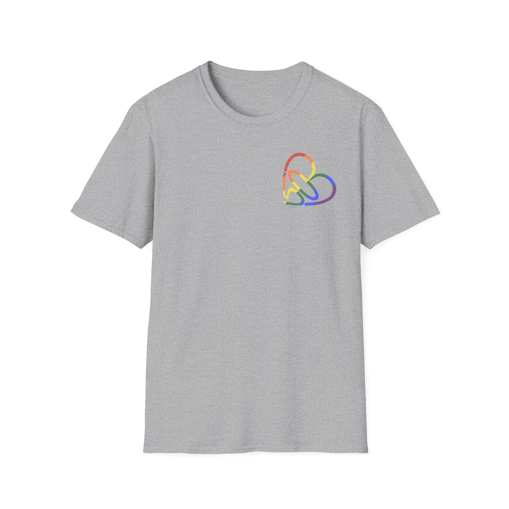 Unisex Rainbow PRIDE 503heart T-Shirt — LGBTQ+ Pride — Tilt