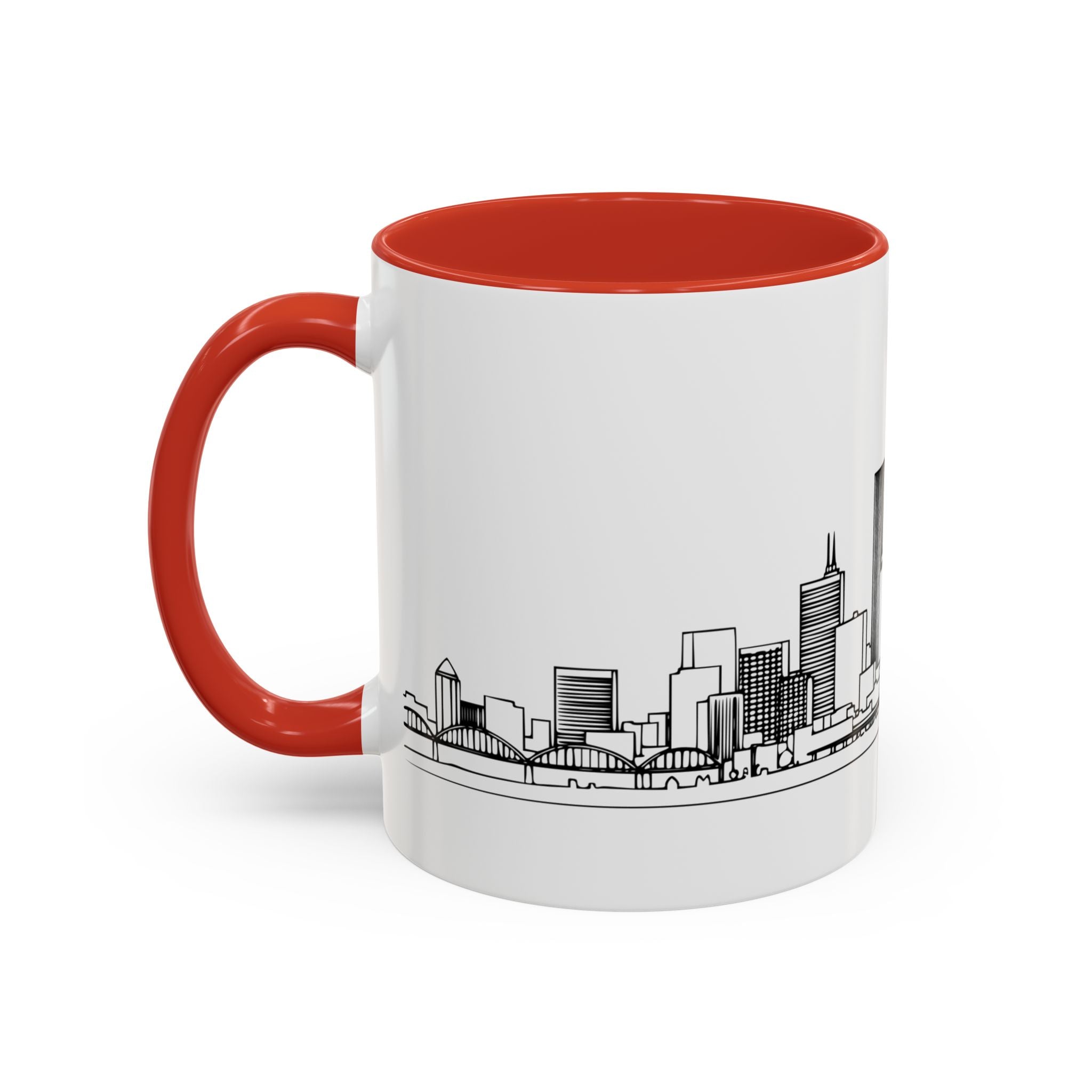 Portland City Skyline Coffee Mug — Minimalist Mug — Tilt