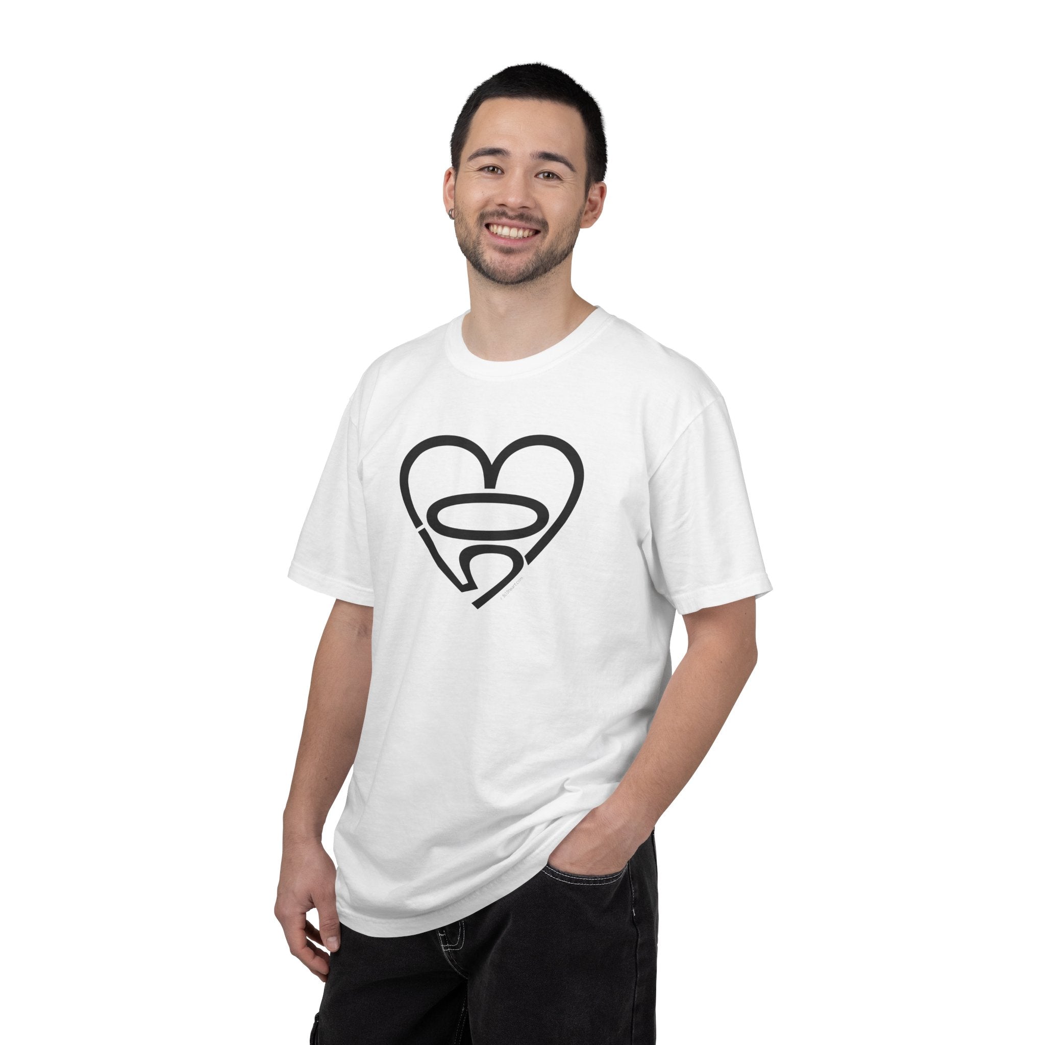 Unisex 503heart T-Shirt — Garment-Dyed Portland Love Tee — Full