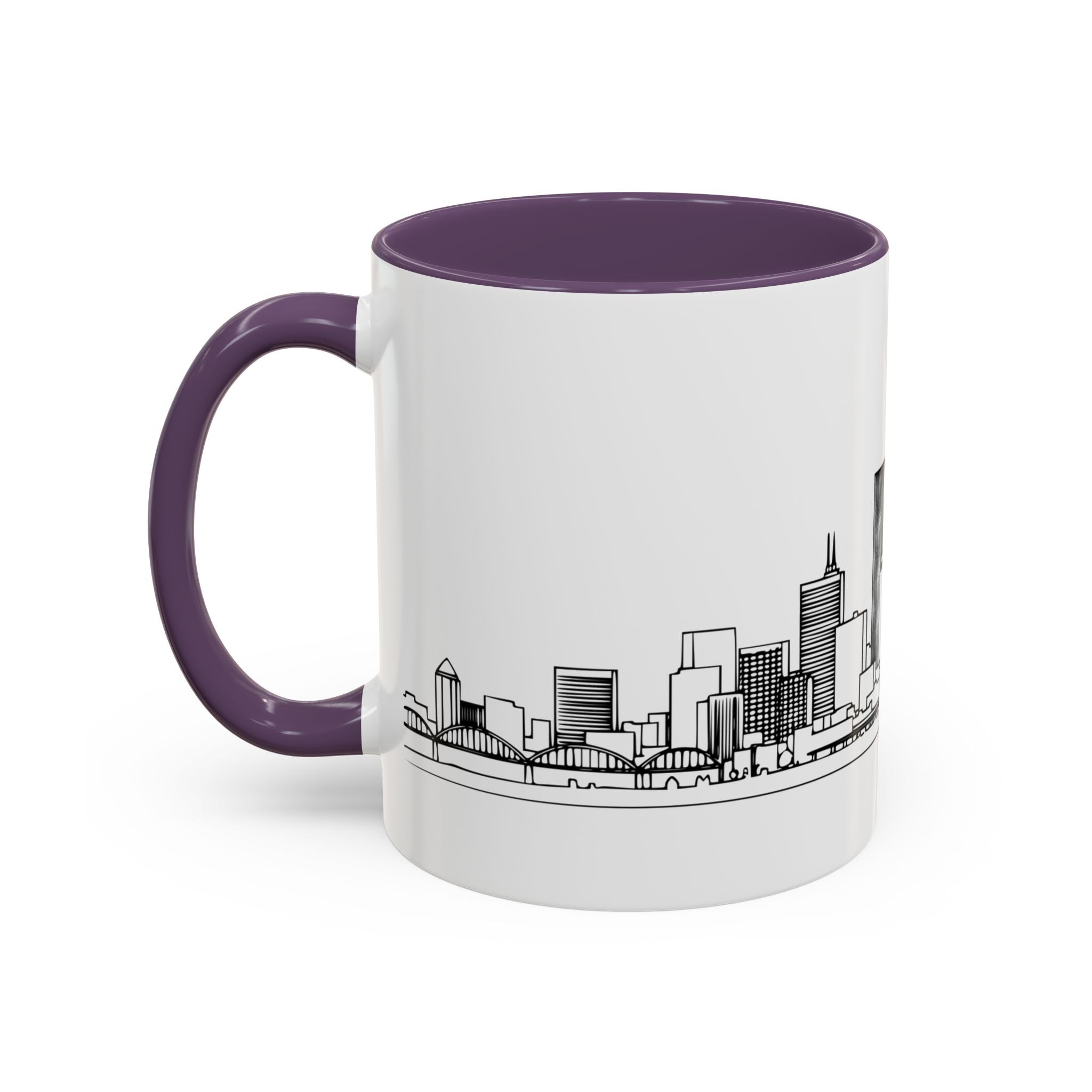 Portland City Skyline Coffee Mug — Minimalist Mug — Tilt