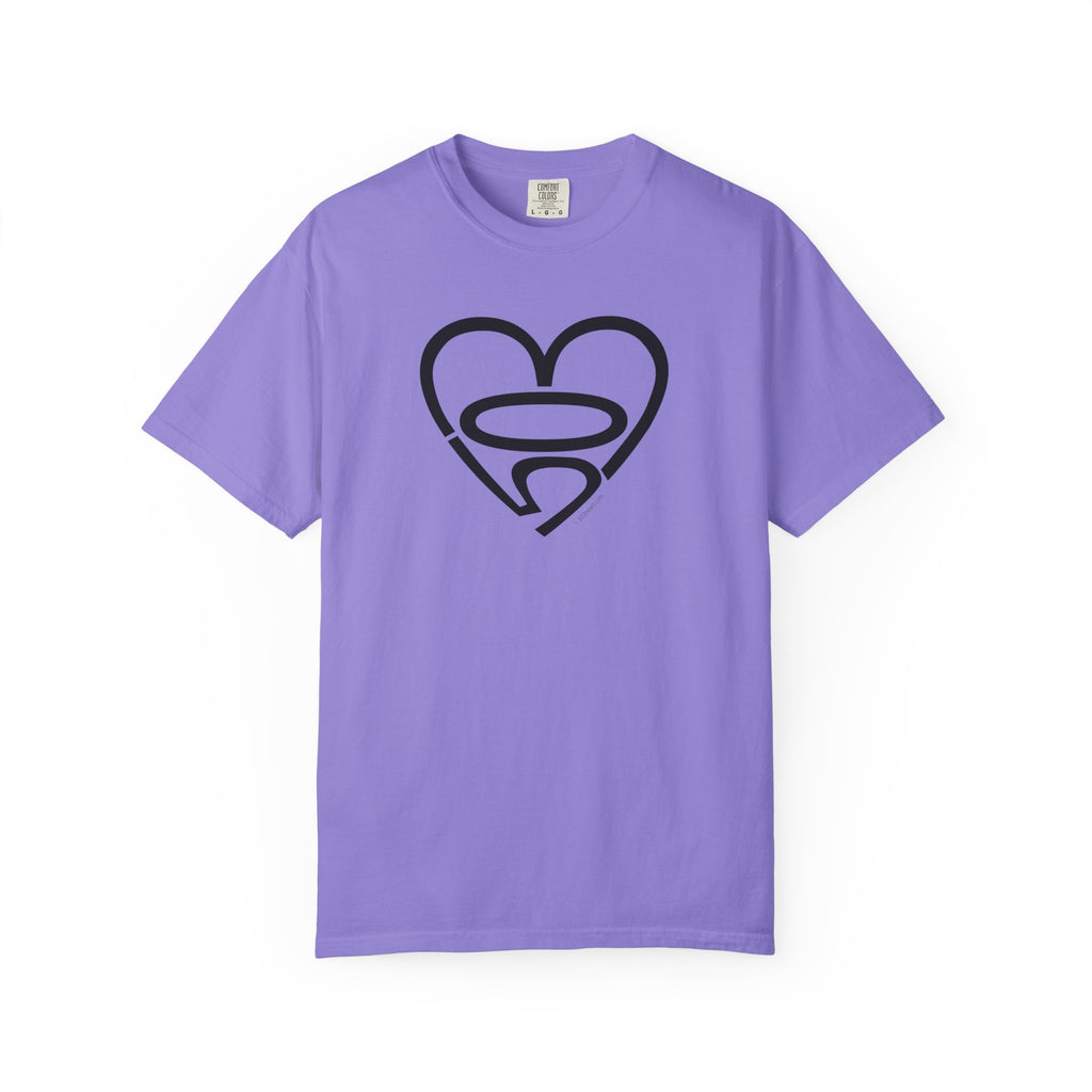 Unisex 503heart T-Shirt — Garment-Dyed Portland Love Tee — Full