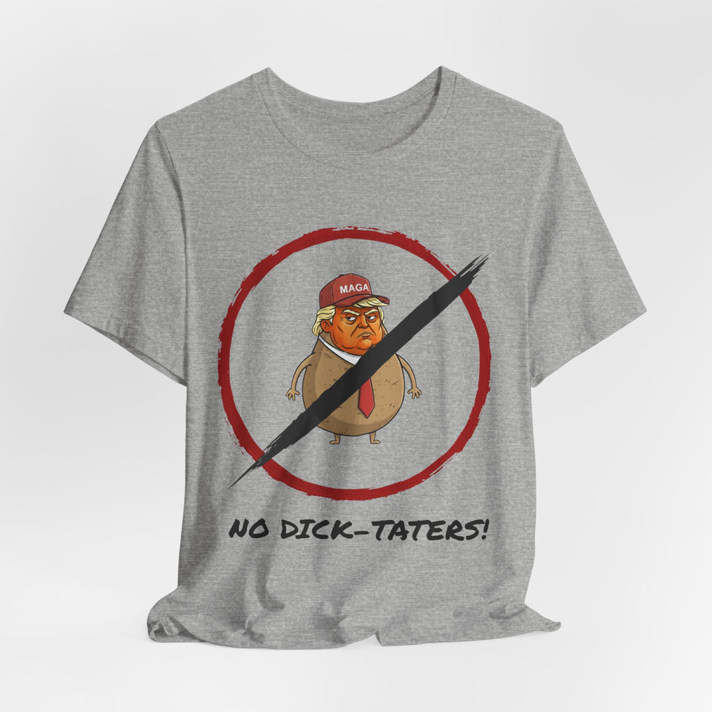 Unisex "No Dick-Taters!" + 503heart — Portland Activist Protest Tee — Tilt Back