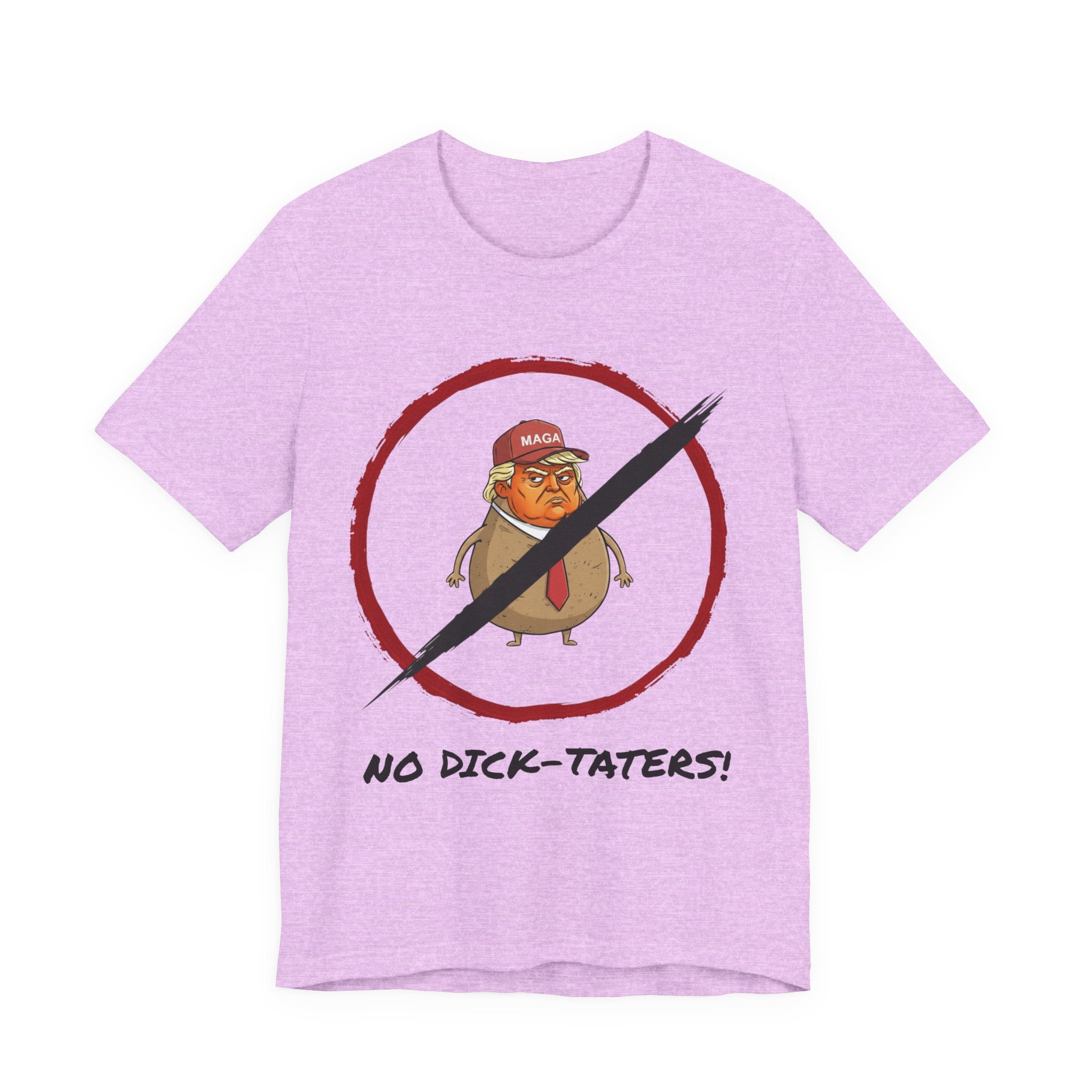 Unisex "No Dick-Taters!" + 503heart — Portland Activist Protest Tee — Tilt Back