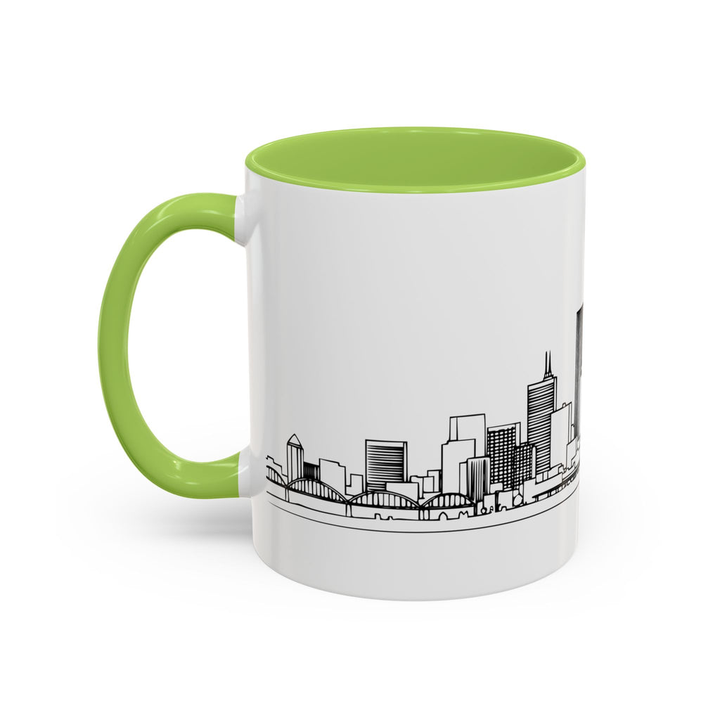 Portland City Skyline Coffee Mug — Minimalist Mug — Tilt