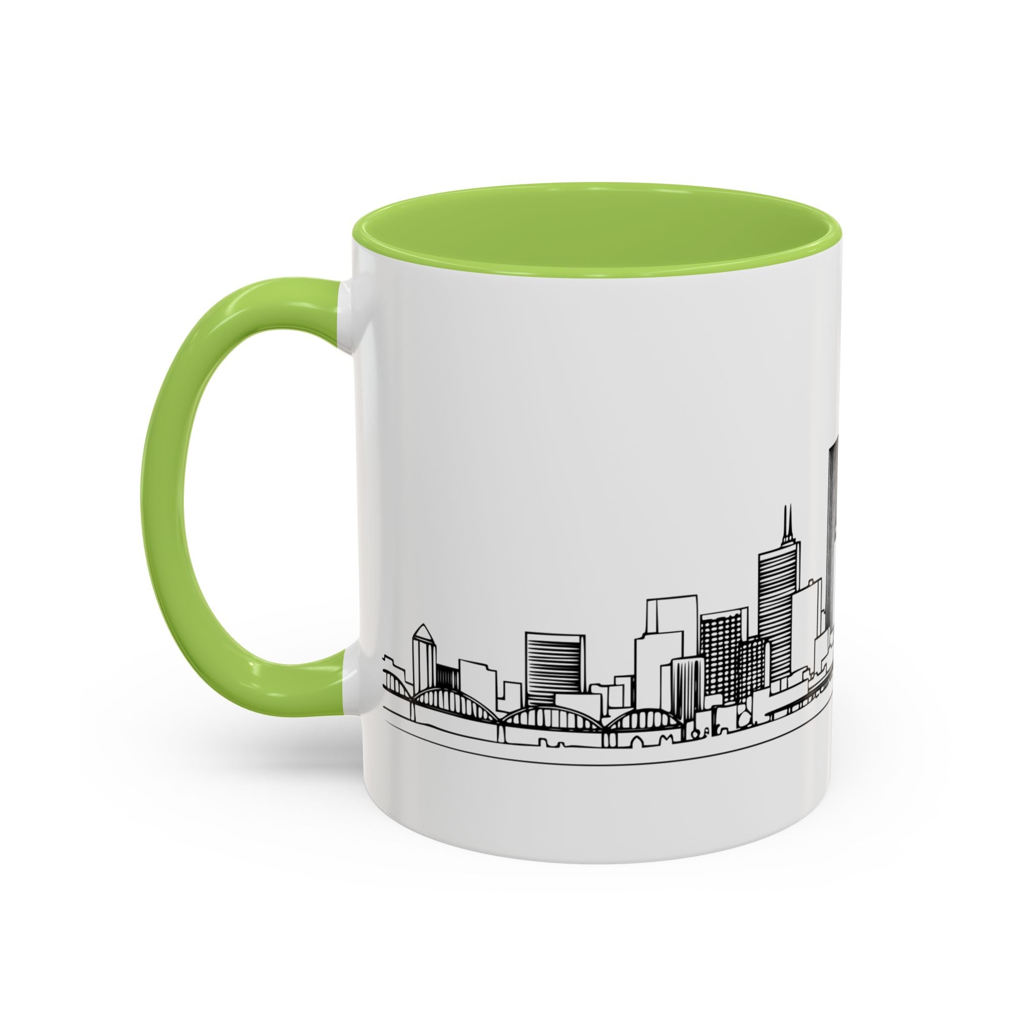 Portland City Skyline Coffee Mug — Minimalist Mug — Tilt