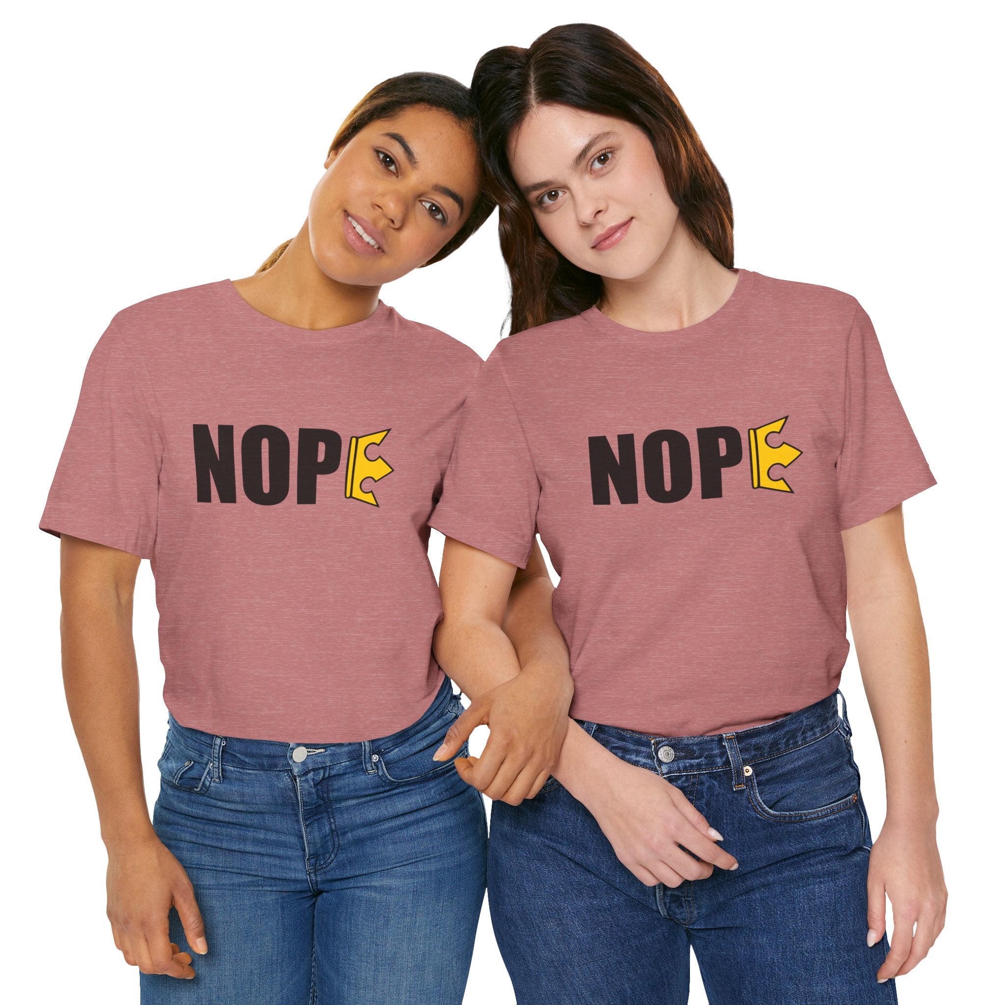 Unisex "NOPE" + 503heart — Portland No Kings Protest Tee — Tilt Back