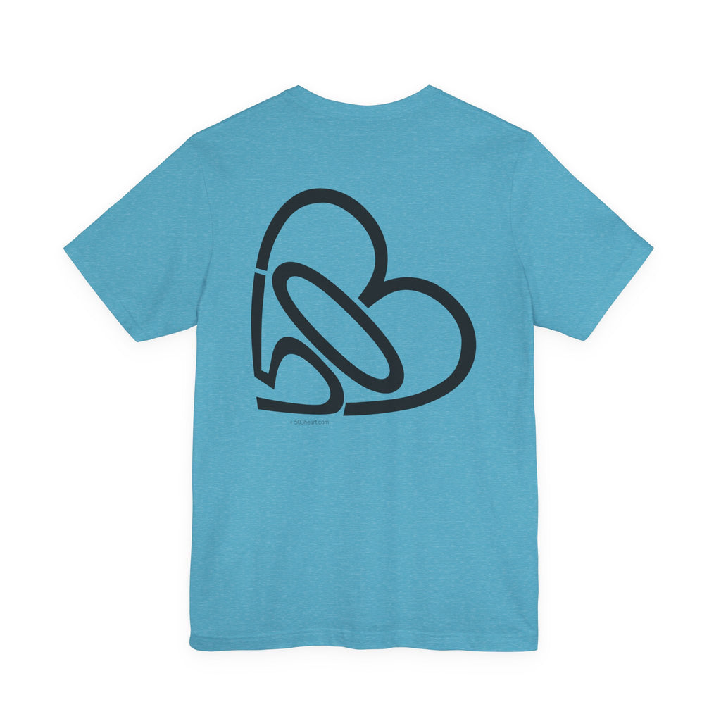 Unisex "NOPE" + 503heart — Portland No Kings Protest Tee — Tilt Back