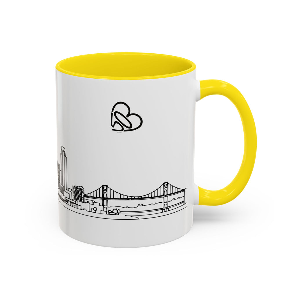 Portland City Skyline Coffee Mug — Minimalist Mug — Tilt