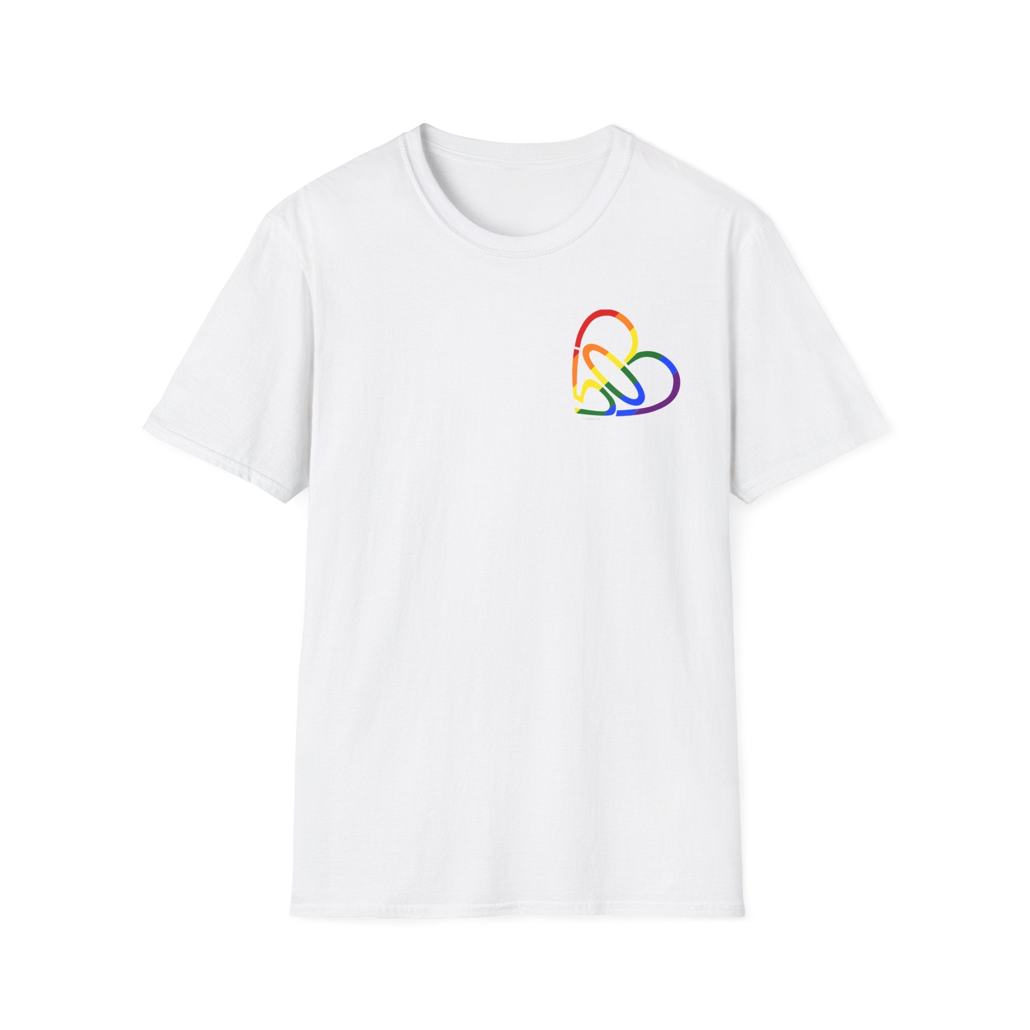 Unisex Rainbow PRIDE 503heart T-Shirt — LGBTQ+ Pride — Tilt
