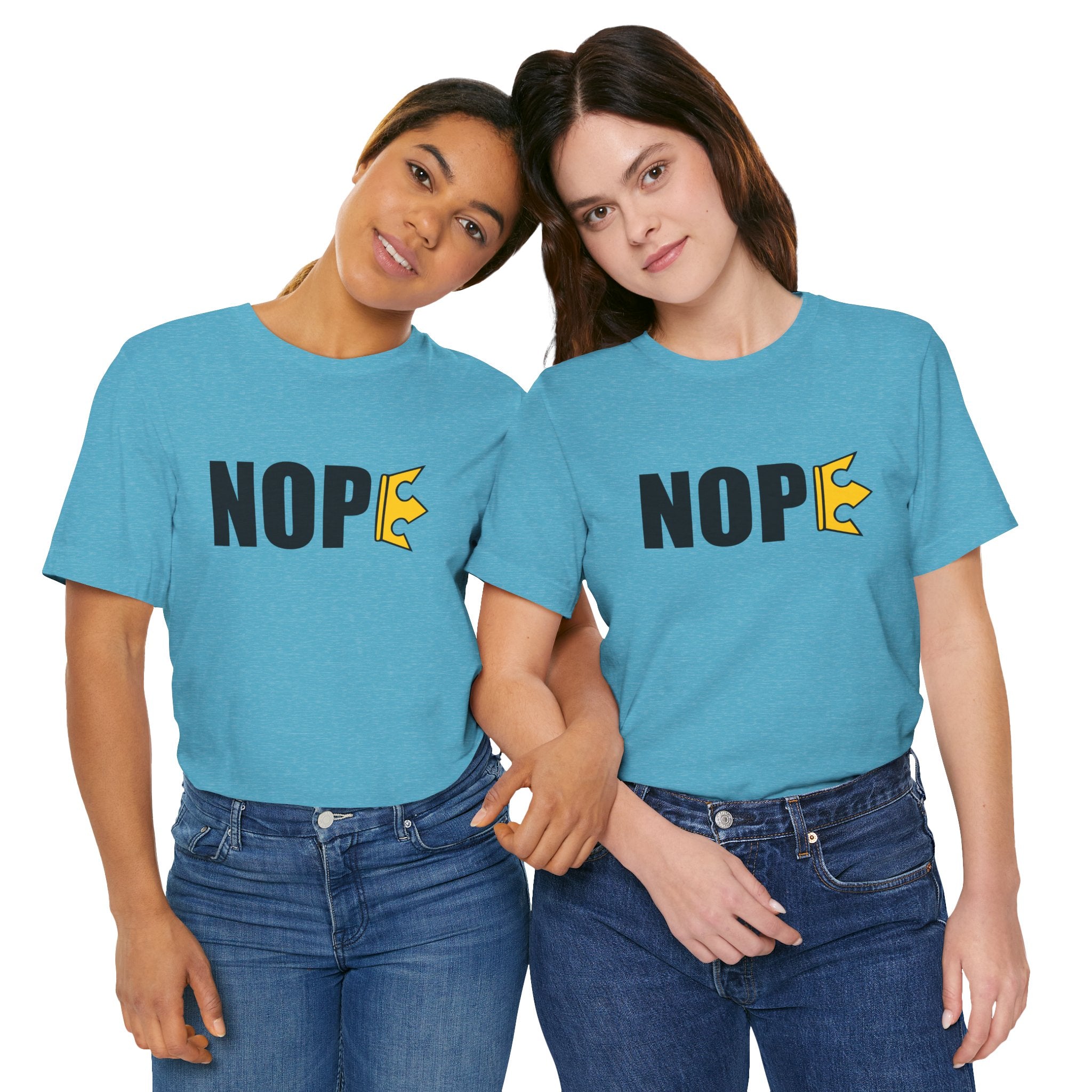 Unisex "NOPE" + 503heart — Portland No Kings Protest Tee — Tilt Back