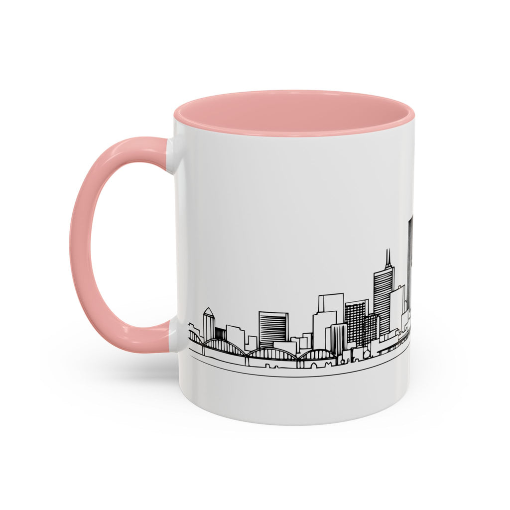 Portland City Skyline Coffee Mug — Minimalist Mug — Tilt